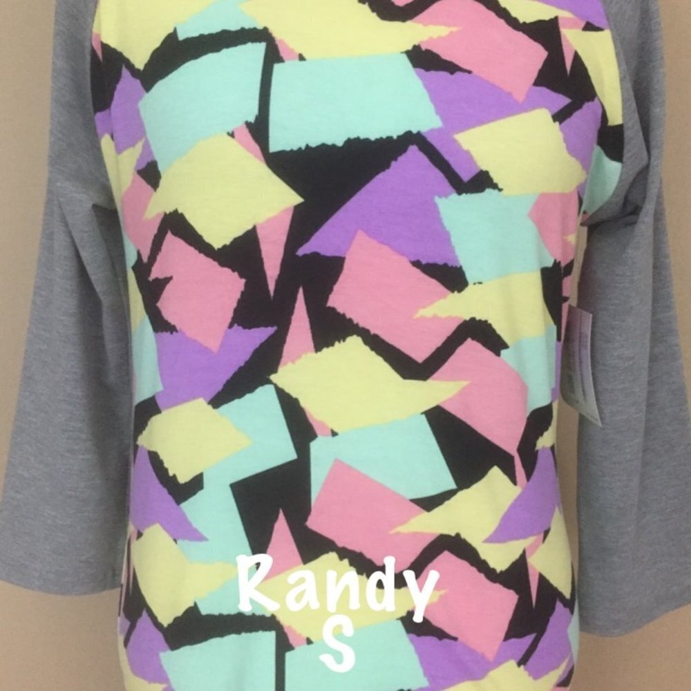 LuLaRoe Randy Baseball T new with tags